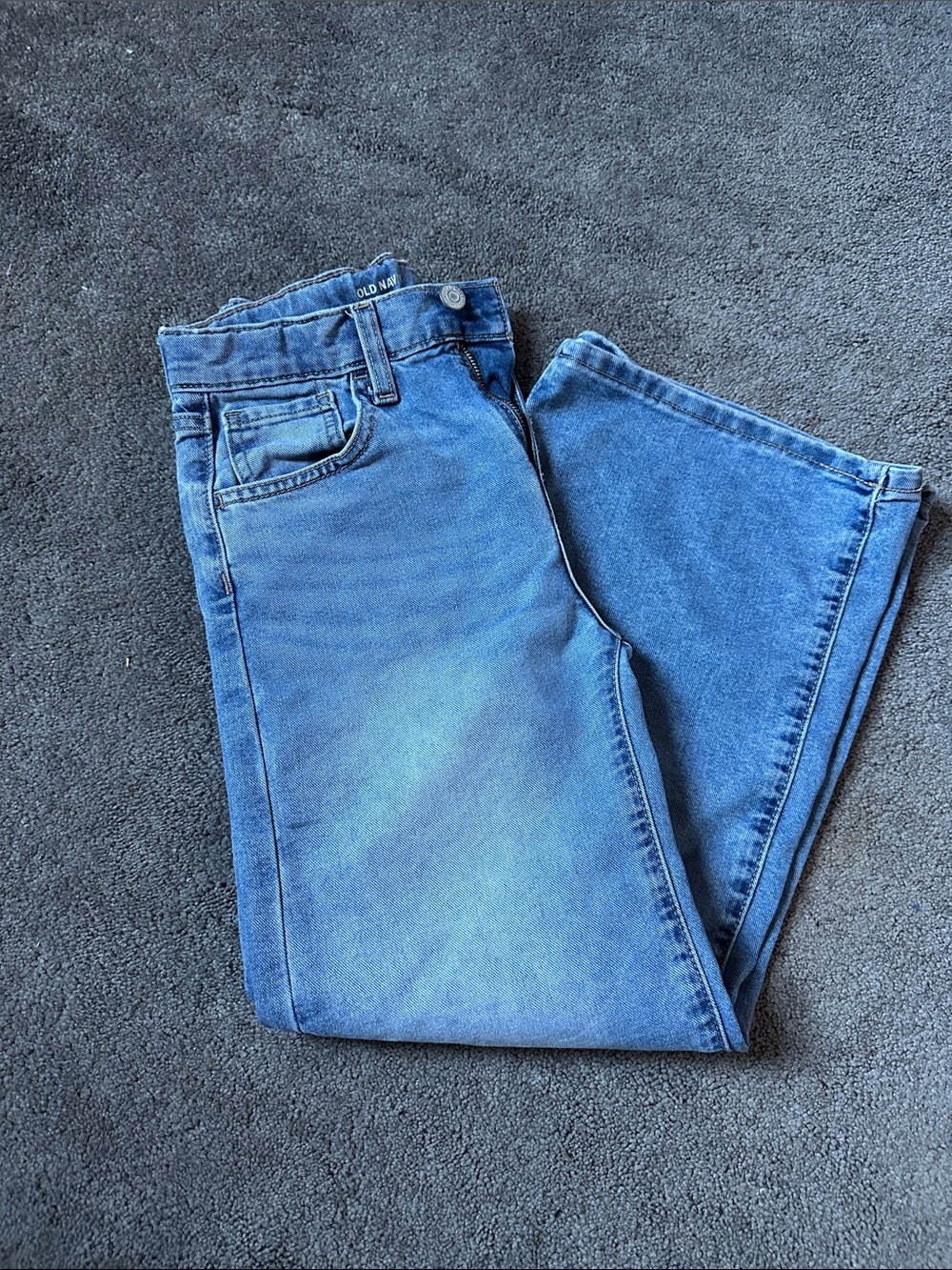Old Navy Girls Baggy Wide leg Jeans - Light Blue